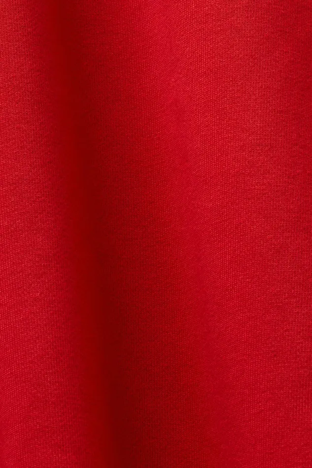 Sweatshirts Hoodies Men Esprit Unisex Logo Fleece Sweatshirt Dark Red