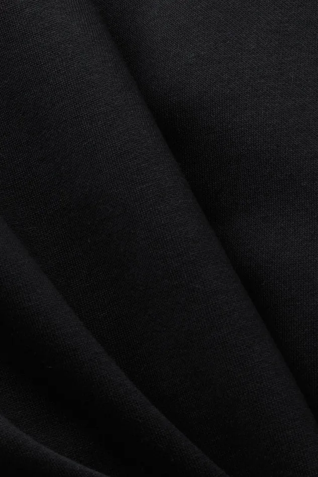 Sweatshirts Hoodies Women Esprit Cotton Blend Pullover Sweatshirt Black