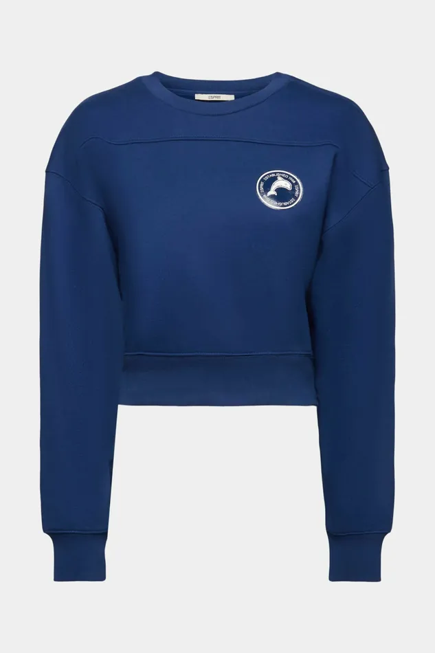 Sweatshirts Hoodies Women Esprit Cropped Sweatshirt Ink