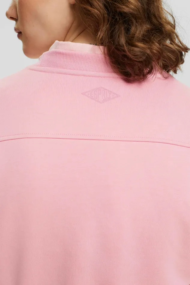 Sweatshirts Hoodies Women Esprit Cropped Sweatshirt Pink
