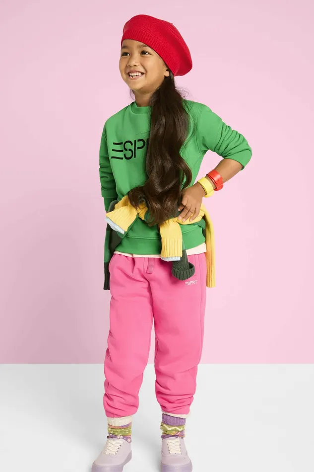 Sweatshirts Kids Esprit Logo Crewneck Sweatshirt Green