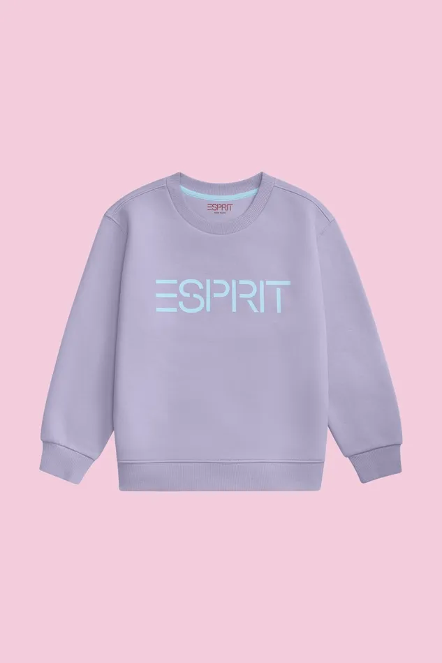 Sweatshirts Kids Esprit Logo Crewneck Sweatshirt Lavender