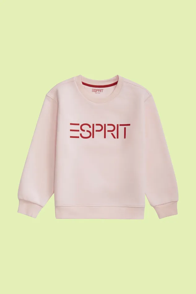 Sweatshirts Kids Esprit Logo Crewneck Sweatshirt Pastel Pink