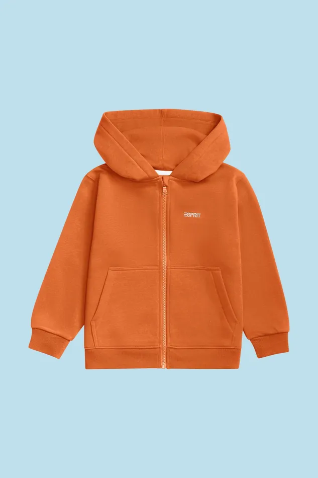 Sweatshirts Kids Esprit Logo Zip Up Hoodie Red Orange