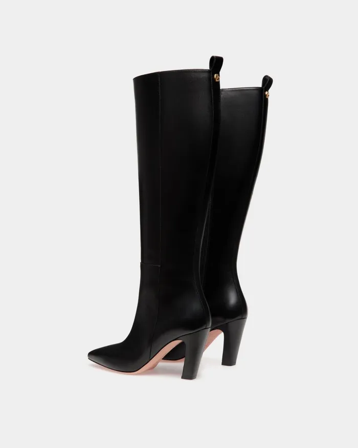 Sylt Boot In Black Leather Women Bally Boots and Ankle Boots