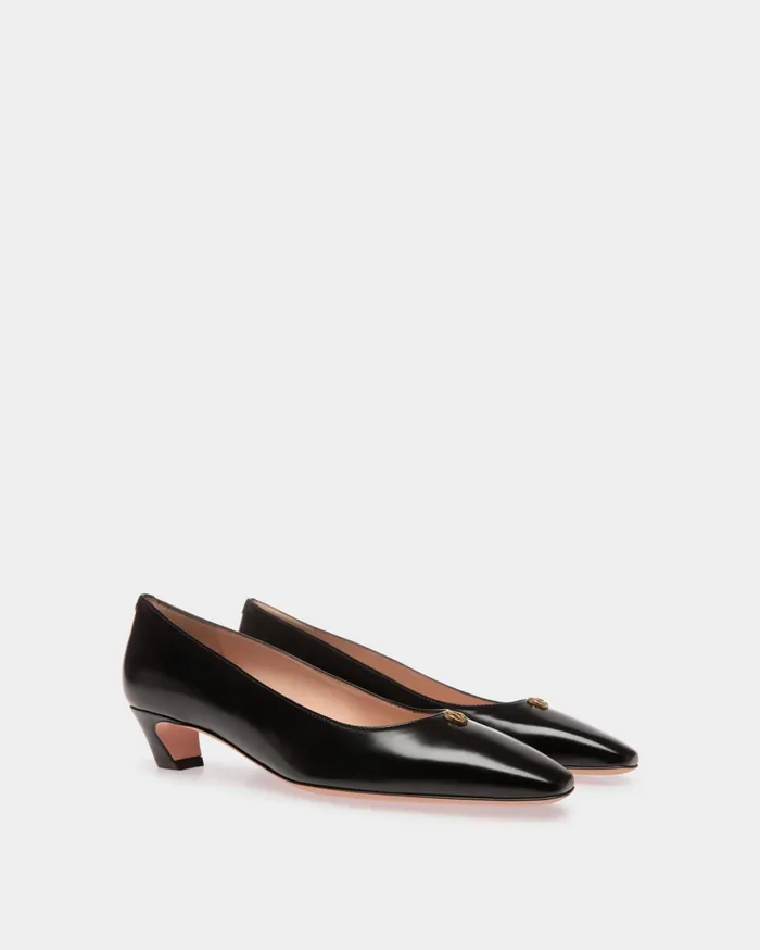 Sylt Pump In Black Leather Women Bally Pumps