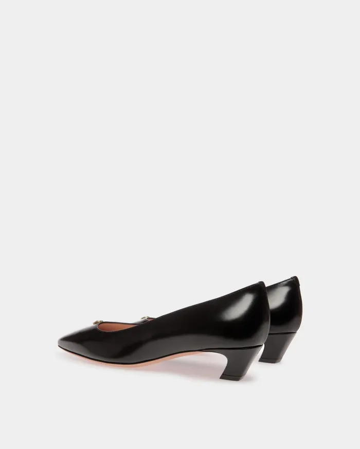 Sylt Pump In Black Leather Women Bally Pumps