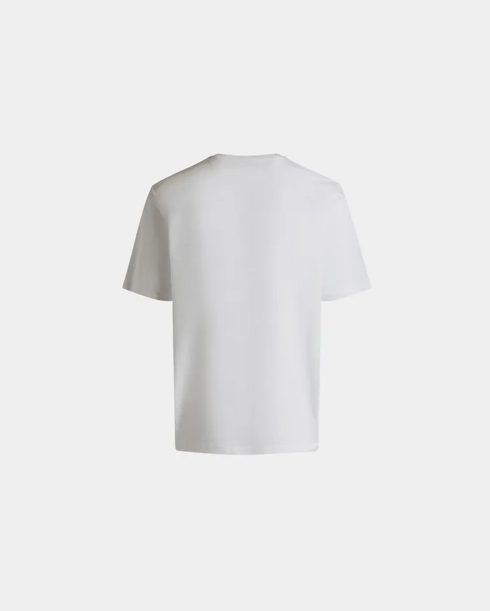 TShirt In White Cotton Men Bally Shirts and TShirts