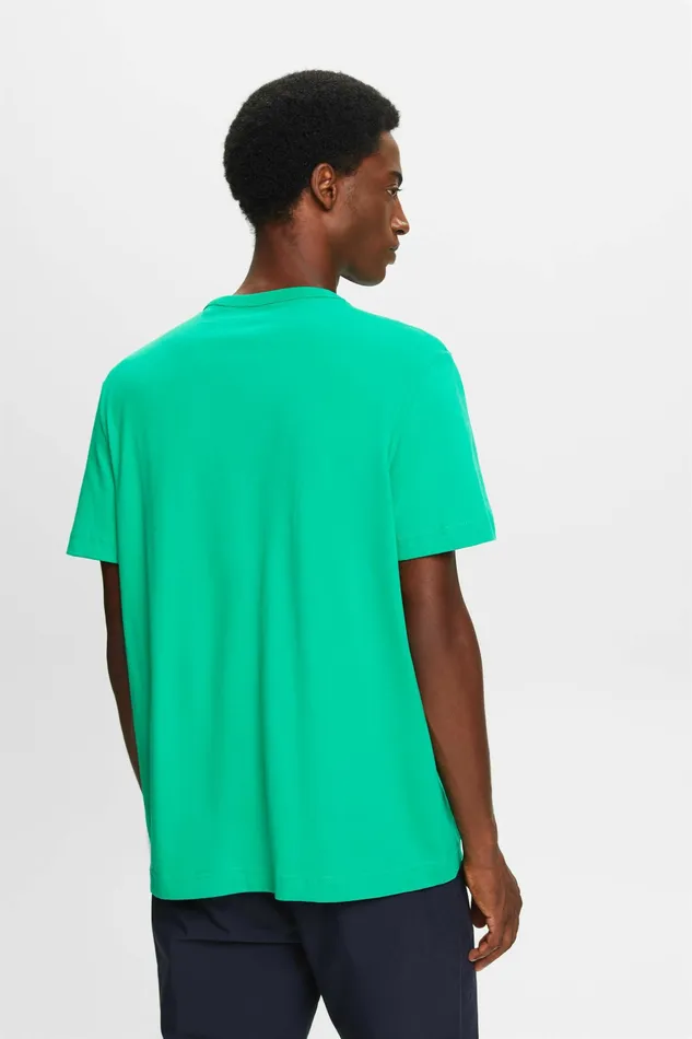 TShirts Polos Men Esprit Graphic Logo TShirt Green
