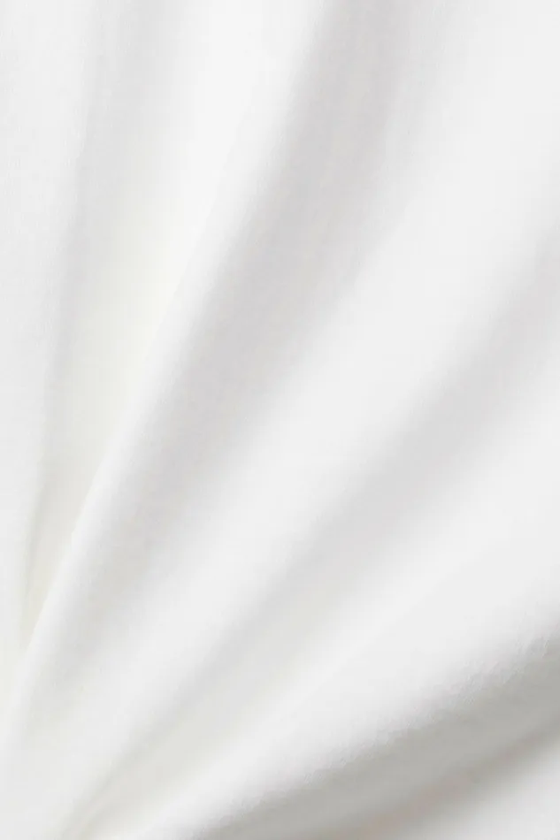 TShirts Polos Men Esprit Jersey Long Sleeve Top White