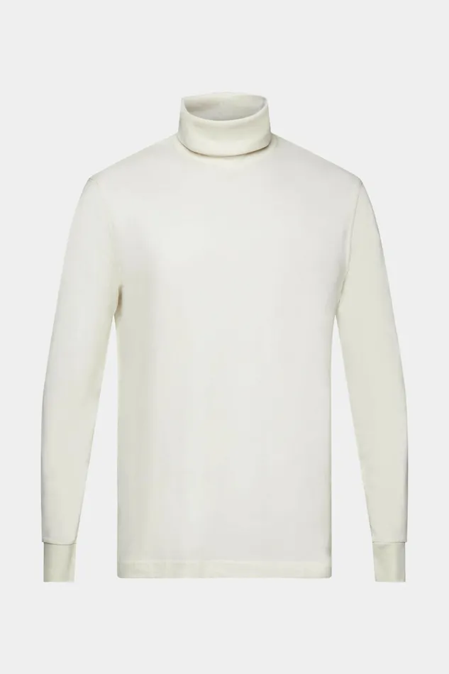 TShirts Polos Men Esprit LongSleeve Cotton Turtleneck Ice