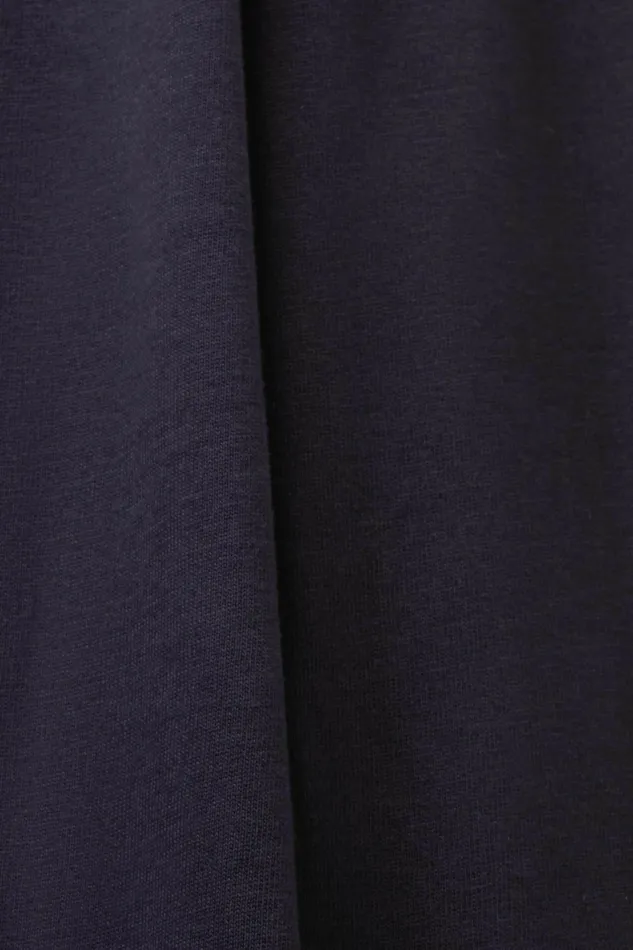 TShirts Polos Men Esprit LongSleeve Cotton Turtleneck Navy