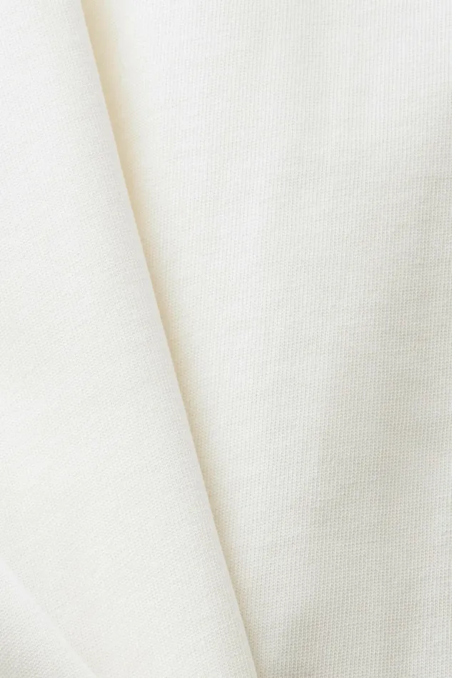 TShirts Polos Men Esprit Unisex Logo Cotton Jersey TShirt Off White