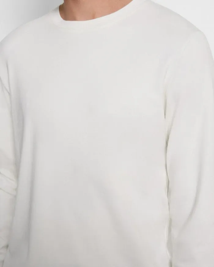 Tshirts Polos Men Theory Essential LongSleeve Tee In Anemone Modal Jersey White Tshirts Polos Men Theory Essential LongSleeve Tee In Anemone Modal Jersey White