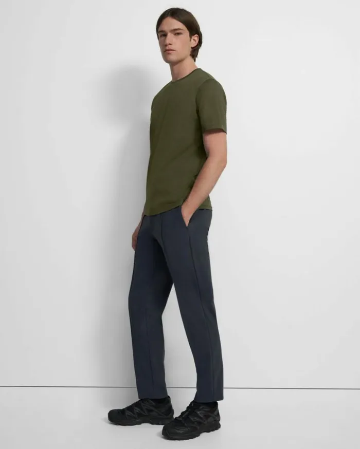 Tshirts Polos Men Theory Precise Tee In Luxe Cotton Jersey Olive Branch Tshirts Polos Men Theory Precise Tee In Luxe Cotton Jersey Olive Branch