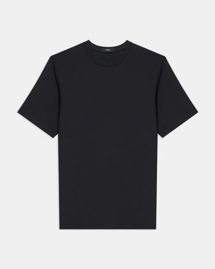 Tshirts Polos Men Theory Ryder Tee In Relay Jersey Black Tshirts Polos Men Theory Ryder Tee In Relay Jersey Black
