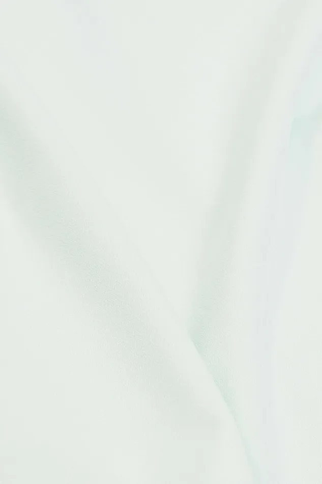 TShirts Tops Women Esprit Cropped Crepe Top Light Aqua Green
