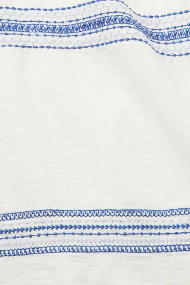 TShirts Tops Women Esprit Embroidered TShirt 100 Cotton Ice