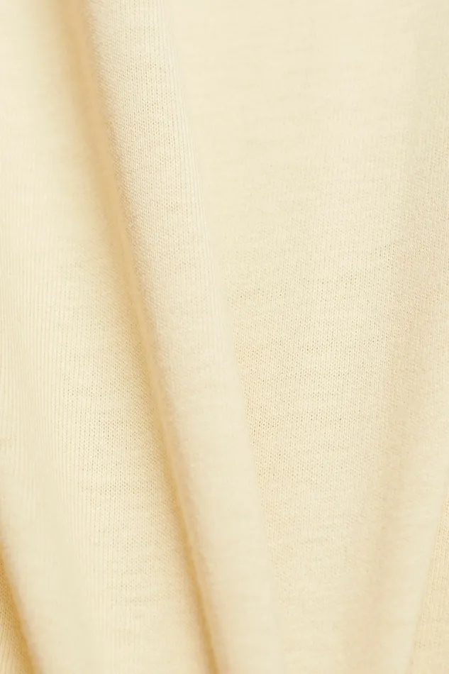 TShirts Tops Women Esprit Logo Cotton TShirt Beige