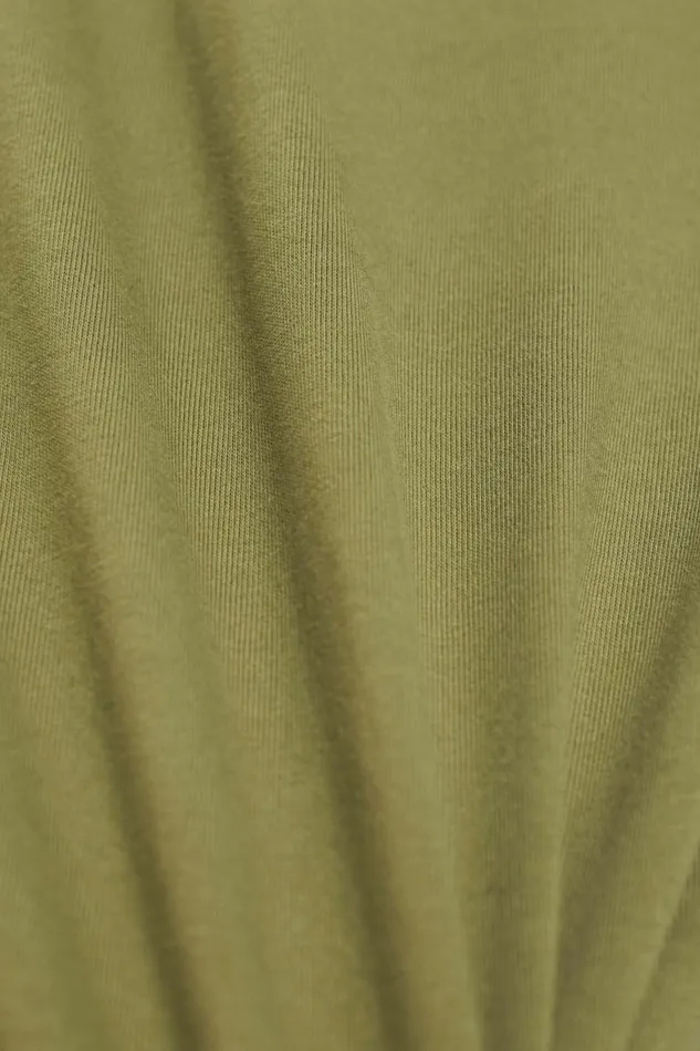 TShirts Tops Women Esprit Logo Cotton TShirt Olive