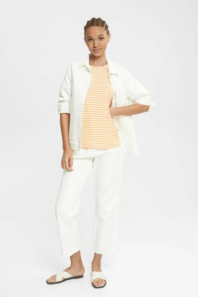 TShirts Tops Women Esprit Striped TShirt Peach