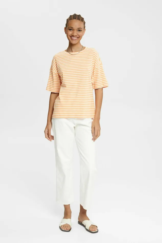 TShirts Tops Women Esprit Striped TShirt Peach