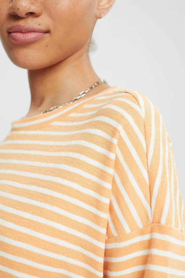 TShirts Tops Women Esprit Striped TShirt Peach