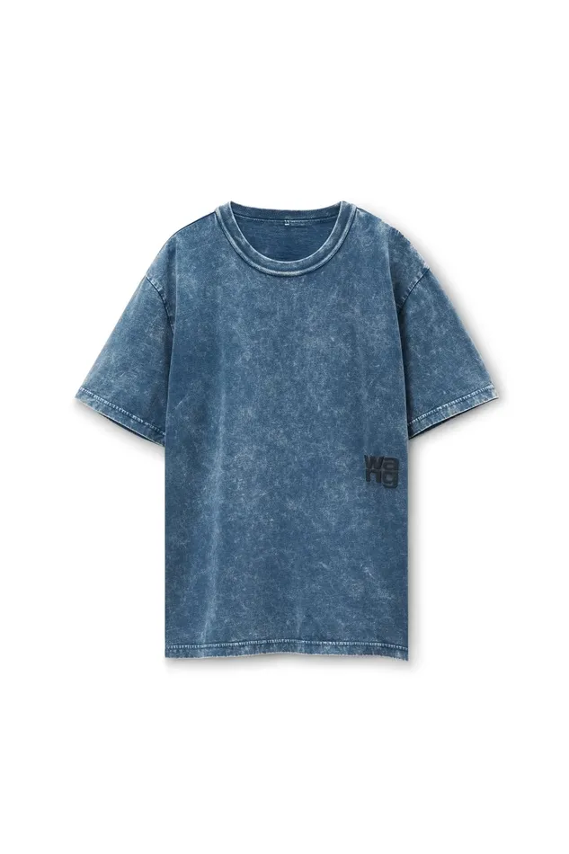 TShirts Women Alexander Wang Puff Logo Tee In Cotton Jersey