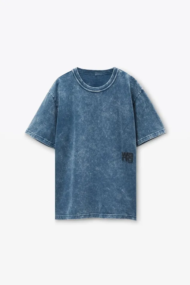 TShirts Women Alexander Wang Puff Logo Tee In Cotton Jersey