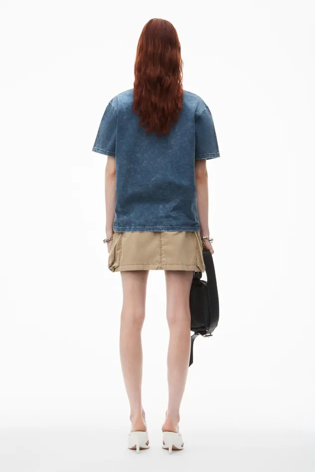 TShirts Women Alexander Wang Puff Logo Tee In Cotton Jersey
