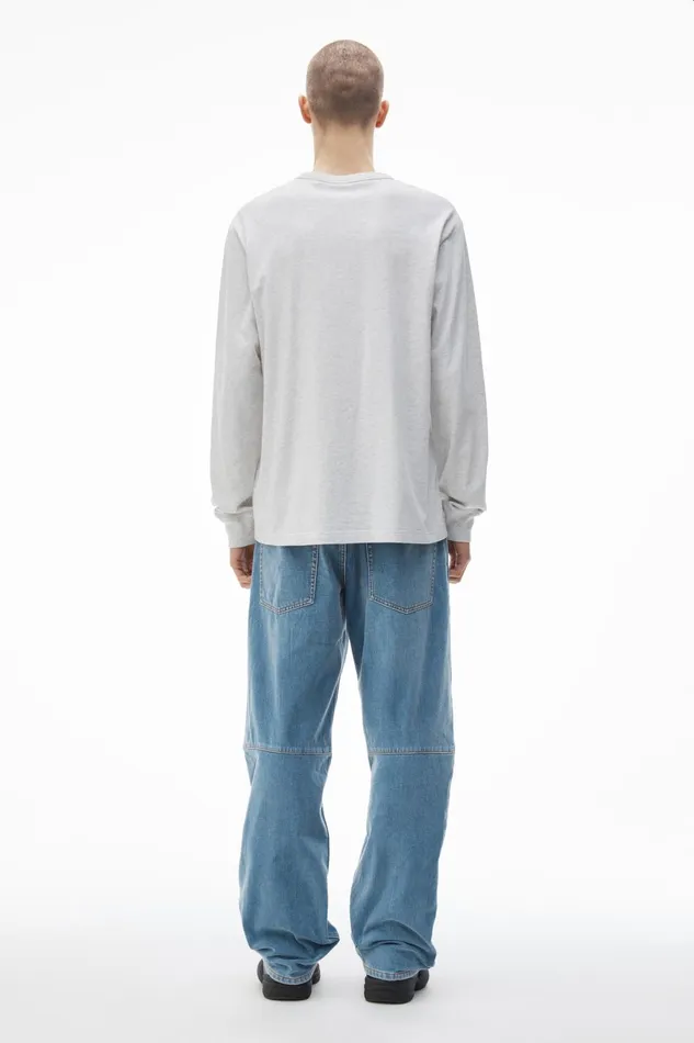TShirts WomenMen Alexander Wang Long Sleeve Tee In High Twist Jersey