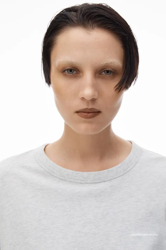 TShirts WomenMen Alexander Wang Long Sleeve Tee In High Twist Jersey