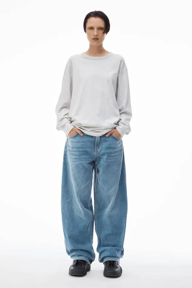 TShirts WomenMen Alexander Wang Long Sleeve Tee In High Twist Jersey