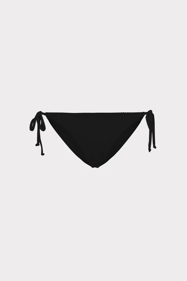 Textured Bikini Bottom Black Women Milly Swim and Coverups
