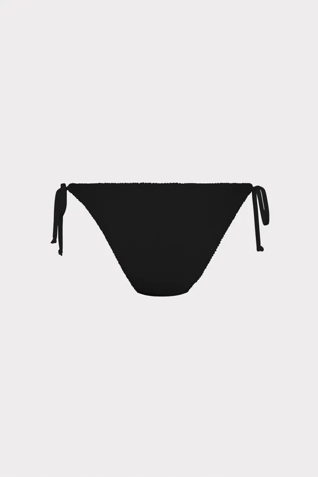 Textured Bikini Bottom Black Women Milly Swim and Coverups
