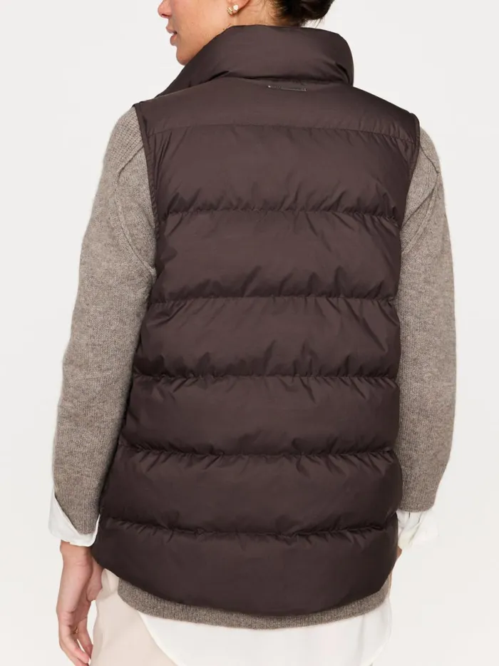 The Anders Down Vest Espresso Women Brochu Walker Jackets and Wraps