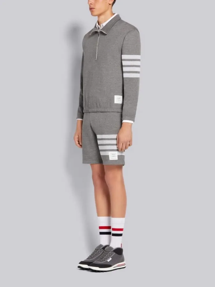 Thom Browne Canvas Rugby Trainer Medium Grey Men Sneakers