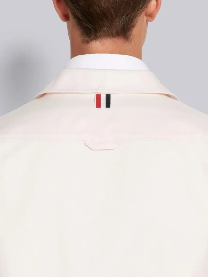 Thom Browne Cotton 4bar Shirt Jacket Light Pink Men Shirting