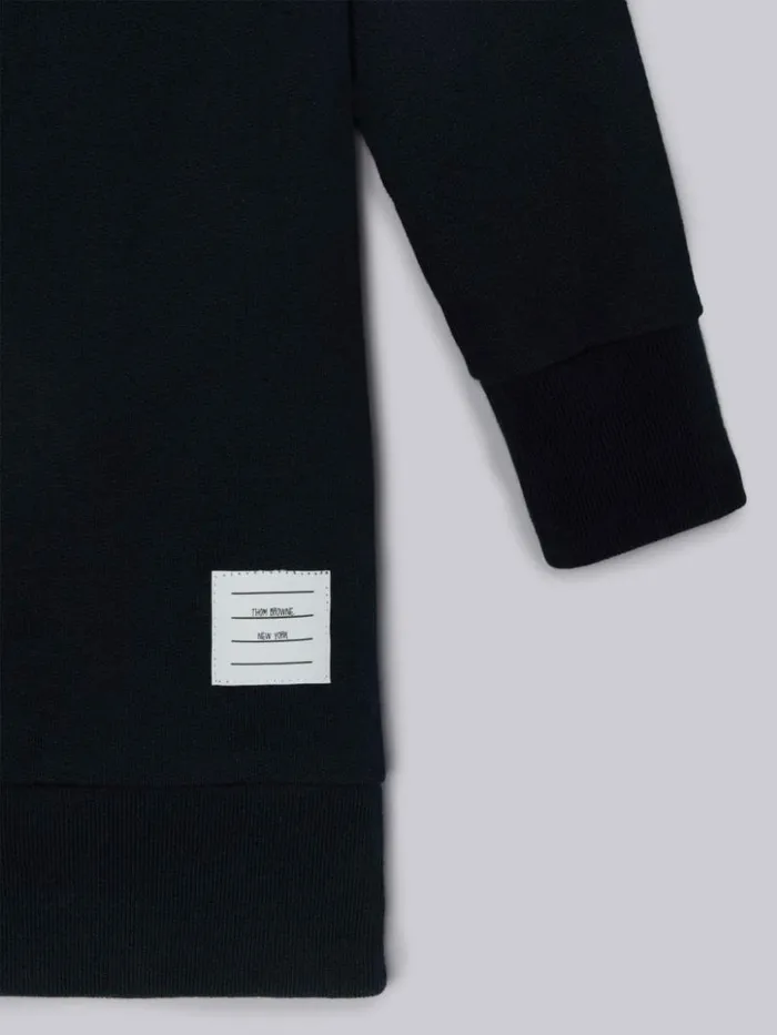 Thom Browne Loopback Engineered 4bar Sweatdress Navy Girls Sweats And Tshirt