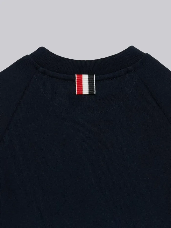 Thom Browne Loopback Engineered 4bar Sweatdress Navy Girls Sweats And Tshirt