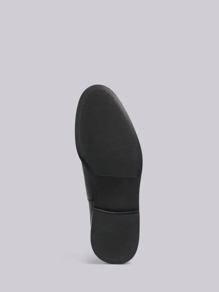 Thom Browne Pebble Grain Leather 4bar Lightweight Sole Chelsea Boot Black Men Boots