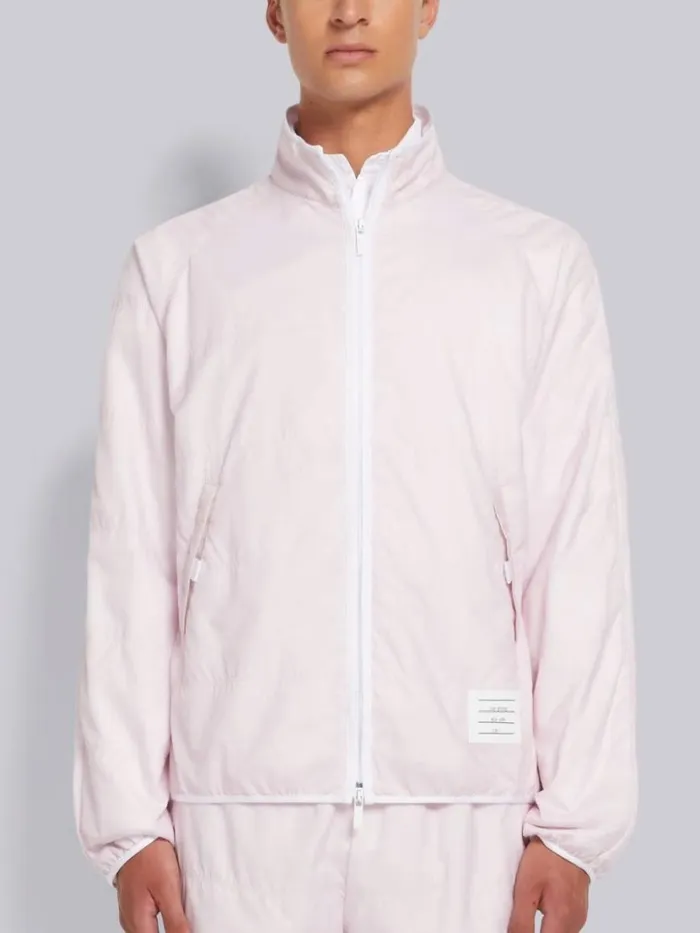 Thom Browne Quilted Ripstop Jersey Lining Track Jacket Light Pink Men Sweats