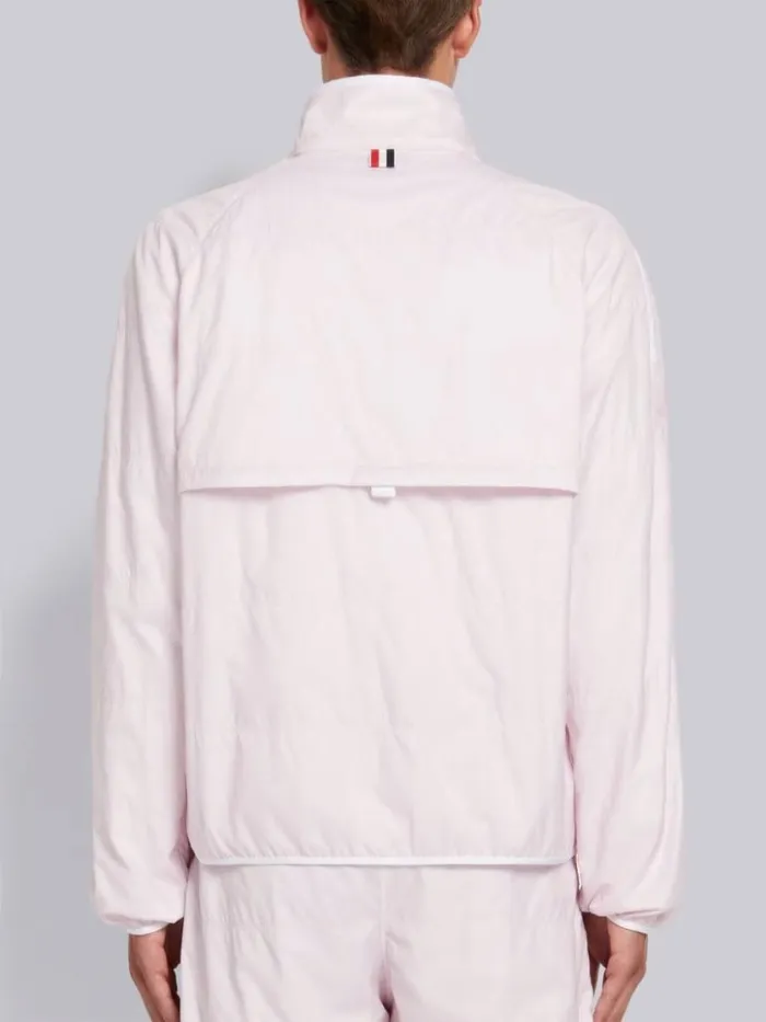 Thom Browne Quilted Ripstop Jersey Lining Track Jacket Light Pink Men Sweats
