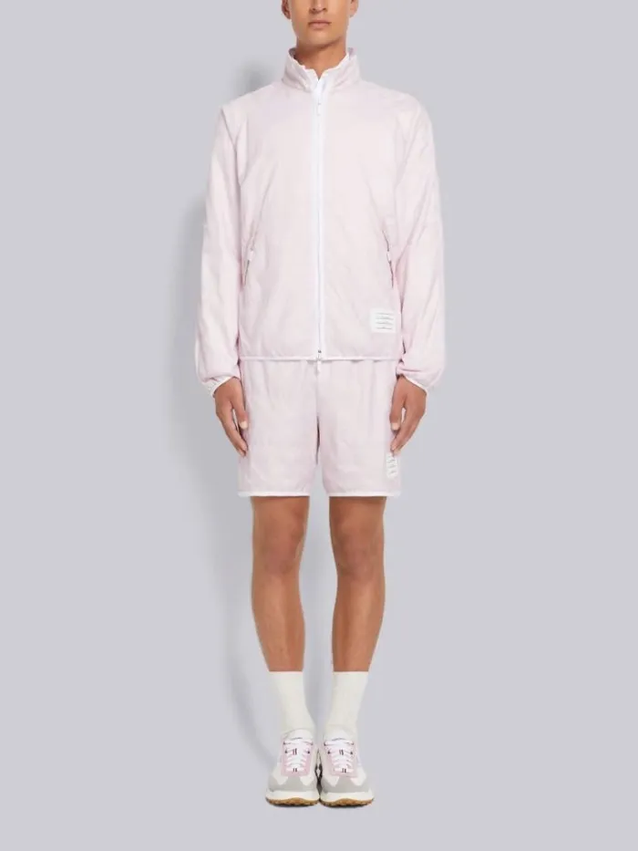 Thom Browne Quilted Ripstop Jersey Lining Track Jacket Light Pink Men Sweats