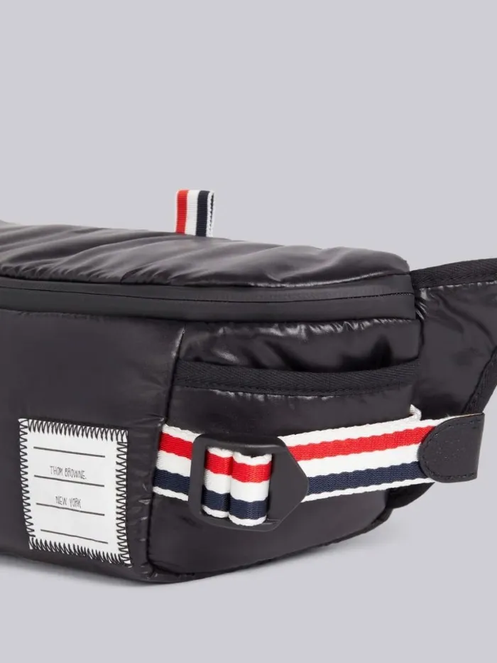 Thom Browne Ripstop Tricolor Webbing Bumbag Black WomenMen Backpacks and Bumbags Thom Browne Ripstop Tricolor Webbing Bumbag Black WomenMen Backpacks and Bumbags