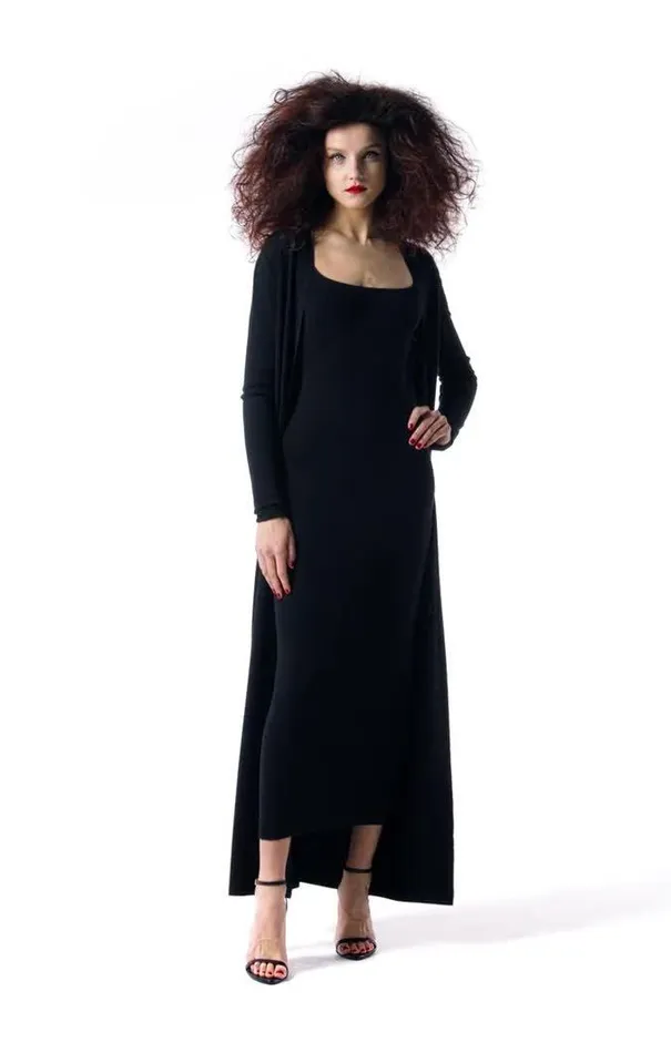 Tom Ford Dresses CASHMERE SILK SQUARE NECK DRESS Black 8211 Women Tom Ford Dresses CASHMERE SILK SQUARE NECK DRESS Black 8211 Women