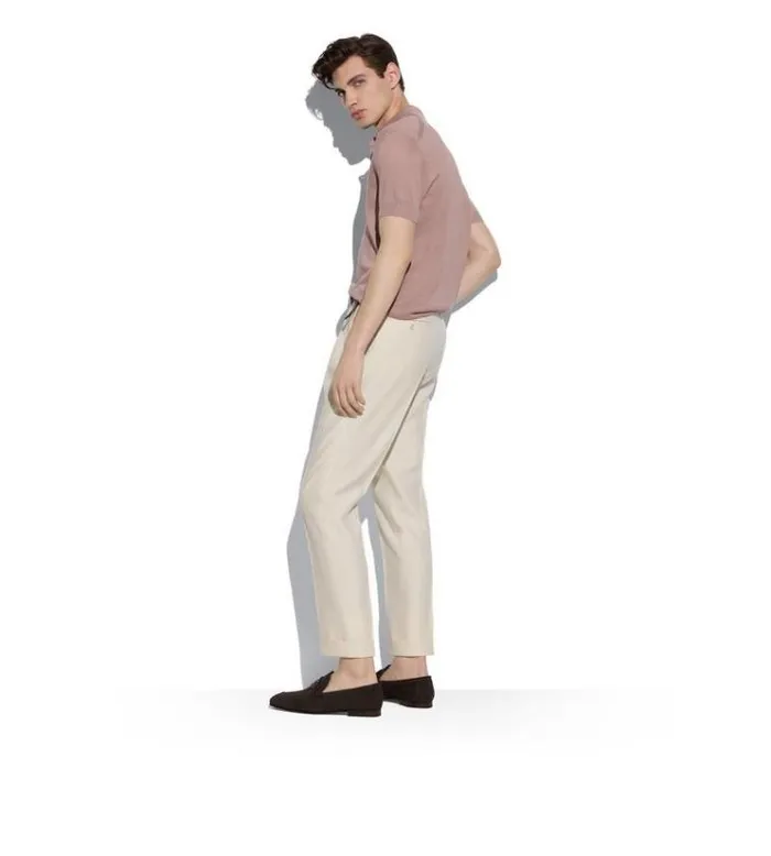 Tom Ford Knitwear SILK COTTON PIQUET POLO 8211 Men Tom Ford Knitwear SILK COTTON PIQUET POLO 8211 Men