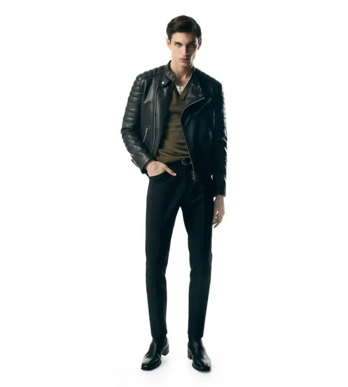 Tom Ford Outerwear LEATHER ICON BIKER Black 8211 Men Tom Ford Outerwear LEATHER ICON BIKER Black 8211 Men