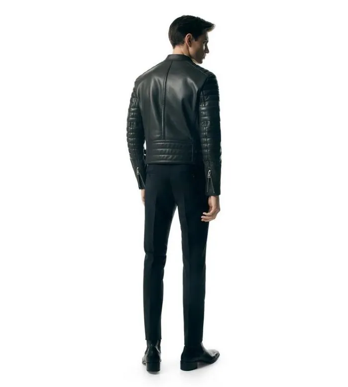 Tom Ford Outerwear LEATHER ICON BIKER Black 8211 Men Tom Ford Outerwear LEATHER ICON BIKER Black 8211 Men