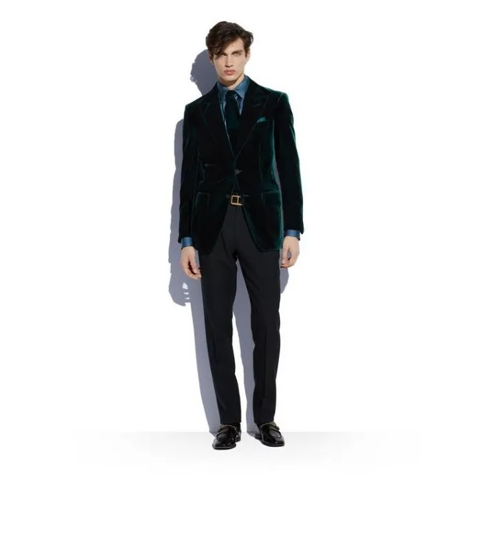 Tom Ford Pocket Squares SILK POCKET SQUARE Peacock 8211 Men Tom Ford Pocket Squares SILK POCKET SQUARE Peacock 8211 Men